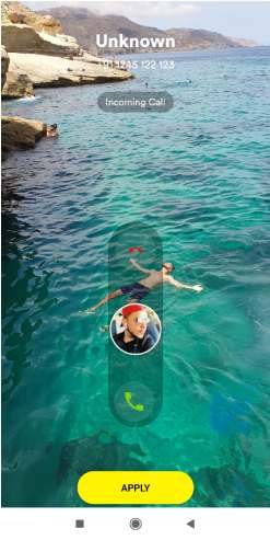 تغيير واجهة المكالمات الواردة على الاندرويد