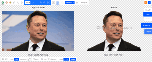 كيفية إزالة خلفية الصورة عبر موقع ClippingMagic