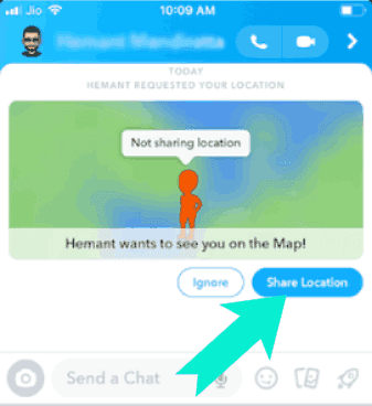 طلب موقع على snapchat
