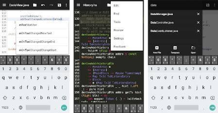 أفضل تطبيقات تحرير النصوص البرمجية للاندرويد