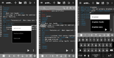 من أفضل تطبيقات تحرير النصوص البرمجية للاندرويد