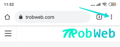 قائمة الخيارات في جوجل كروم