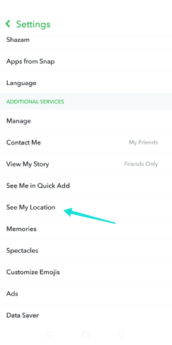 كيفية مشاركة موقعي على سناب شات