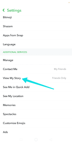 إخفاء ستوري سناب شات من شخص محدد