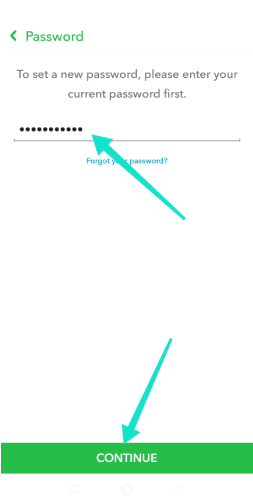 تغيير كلمة سر حساب سناب شات