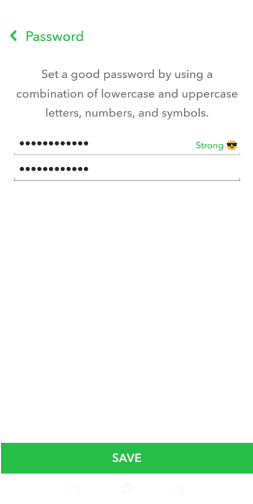 كيفية تغيير كلمة السر لحساب سناب شات