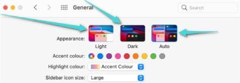 تفعيل الوضع الليلي على الماك macOS Mojave أو Catalina