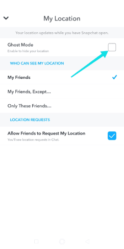 عدم مشاركة موقع تواجدك على snapmap من أجل الخصوصية