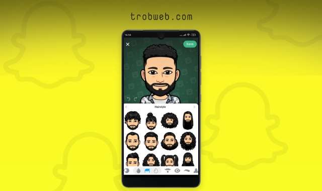 تغيير شخصيتك الكرتونية على snapchat