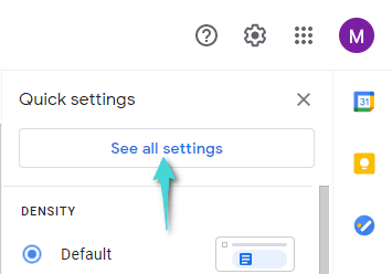 الدخول إلى إعدادات Gmail