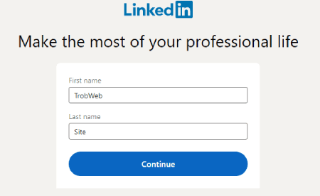 إضافة إسم استخدام حسابك على Linkedin