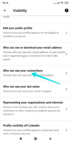 كيفية إخفاء قائمة أصدقائك على linkedin