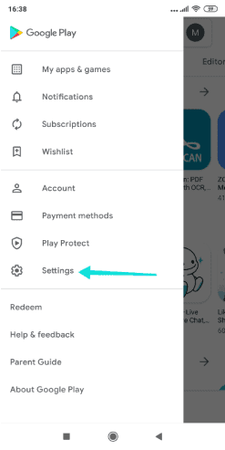 التحديث إلى آخر إصدار لتطبيقGoogle Play