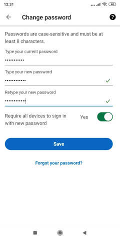 تغيير كلمة المرور لحسابك لينكد إن