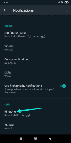 كيفية كتم صوت الاتصال عبر whatsapp