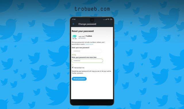 طريقة إعادة تعيين كلمة سر حسابك تويتر