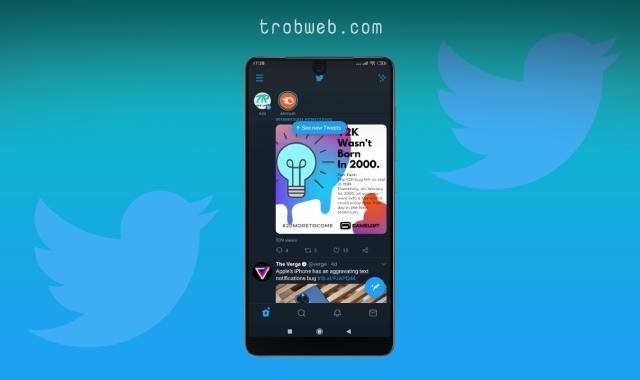 تمكين الوضع الداكن على Twitter