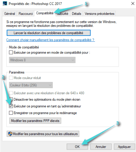 كيف يمكن تشغيل البرنامج كمسؤول دائما