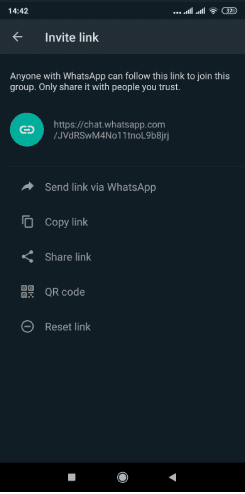كيفية إنشاء ومشاركة رابط مجموعتك على Whatsapp