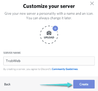 تعيين إسم وصورة للسيرفر على Discord