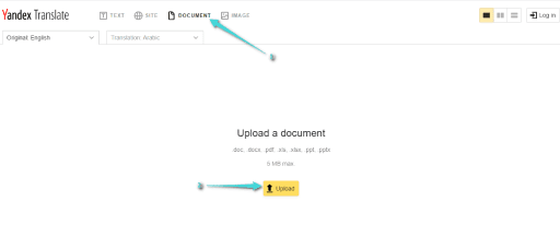 ترجمة ملفات PDF عبر ياندكس