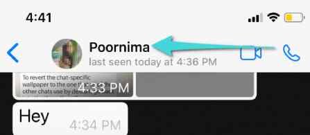 تغيير خلفية المحادثة على واتس اب للايفون