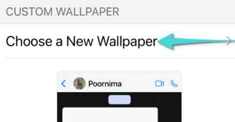 تغيير خلفية المحادثة على واتس اب للايفون