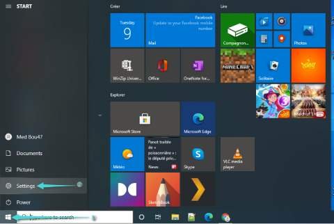 إعدادات ويندوز 10