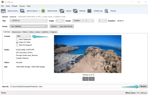 تصغير حجم الفيديو