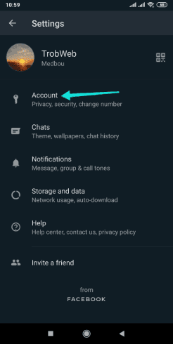 كيفية حذف حساب واتس اب على الاندرويد