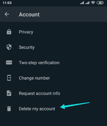 حذف whatsapp على الاندرويد