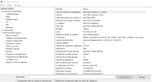 معرفة مواصفات تفصيلية عن الكمبيوتر
