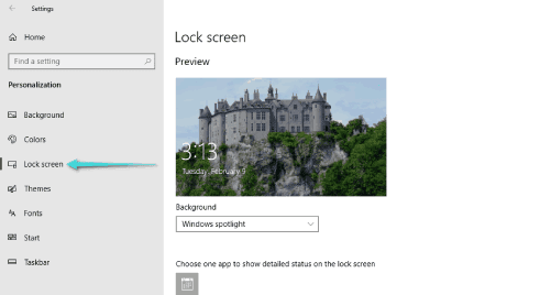 تغيير خلفية شاشة القفل