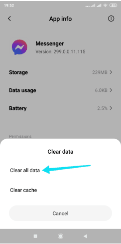 كيفية تسجيل الخروج من فيسبوك ماسنجر على الأندرويد
