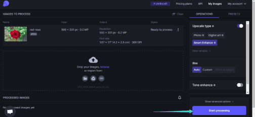 تحسين جودة الصور أون لاين