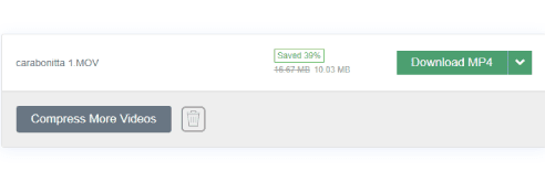 تنزيل الفيديو الذي تم تصغير حجمه
