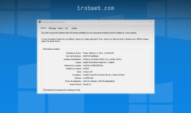 معرفة جميع مواصفات الويندوز