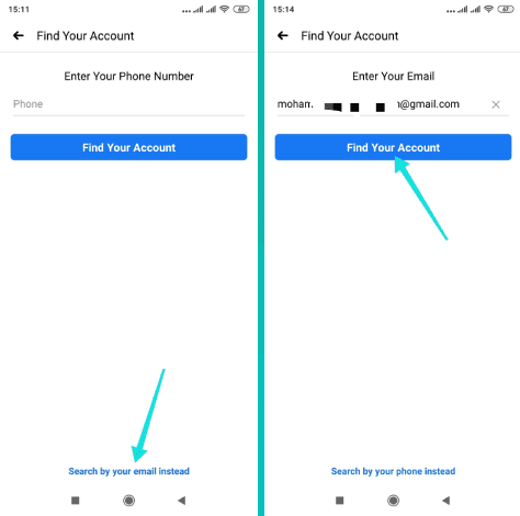 اعادة تعيين كلمة السر
