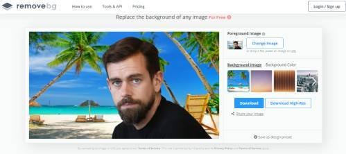 كيفية تغيير خلفية الصورة اون لاين