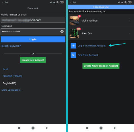 تسجيل الدخول إلى حساب فيسبوك