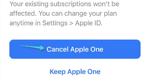 إلغاء الاشتراك في آبل ون عبر الايفون والايباد