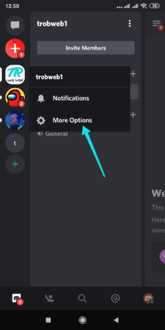 خيارات خادم Discord