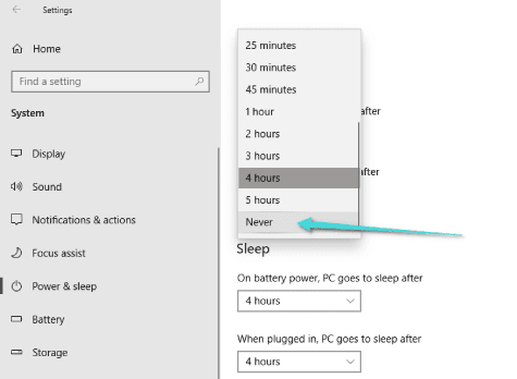 تعطيل القفل التلقائي لشاشة ويندوز 10