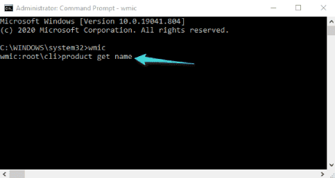 أمر product get name على cmd
