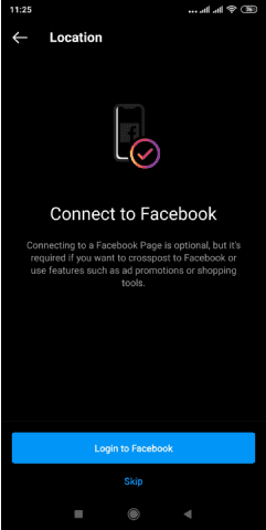 ربط حساب انستقرام التجاري مع حساب فيسبوك