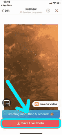 Convertir une vidéo en photo en direct sur iPhone