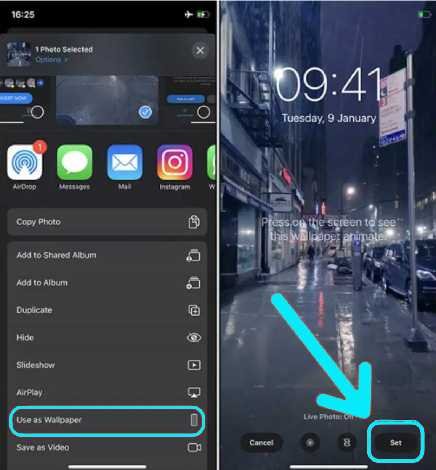 Faire la vidéo comme arrière-plan de l'écran de verrouillage de l'iPhone