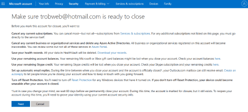 طريقة حذف حساب هوتميل نهائيا