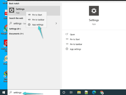 إعادة تعيين إعدادات ويندوز 10