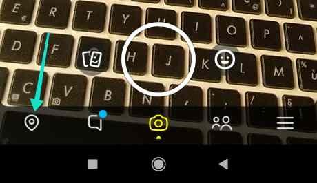 عرض الخريطة على سناب شات